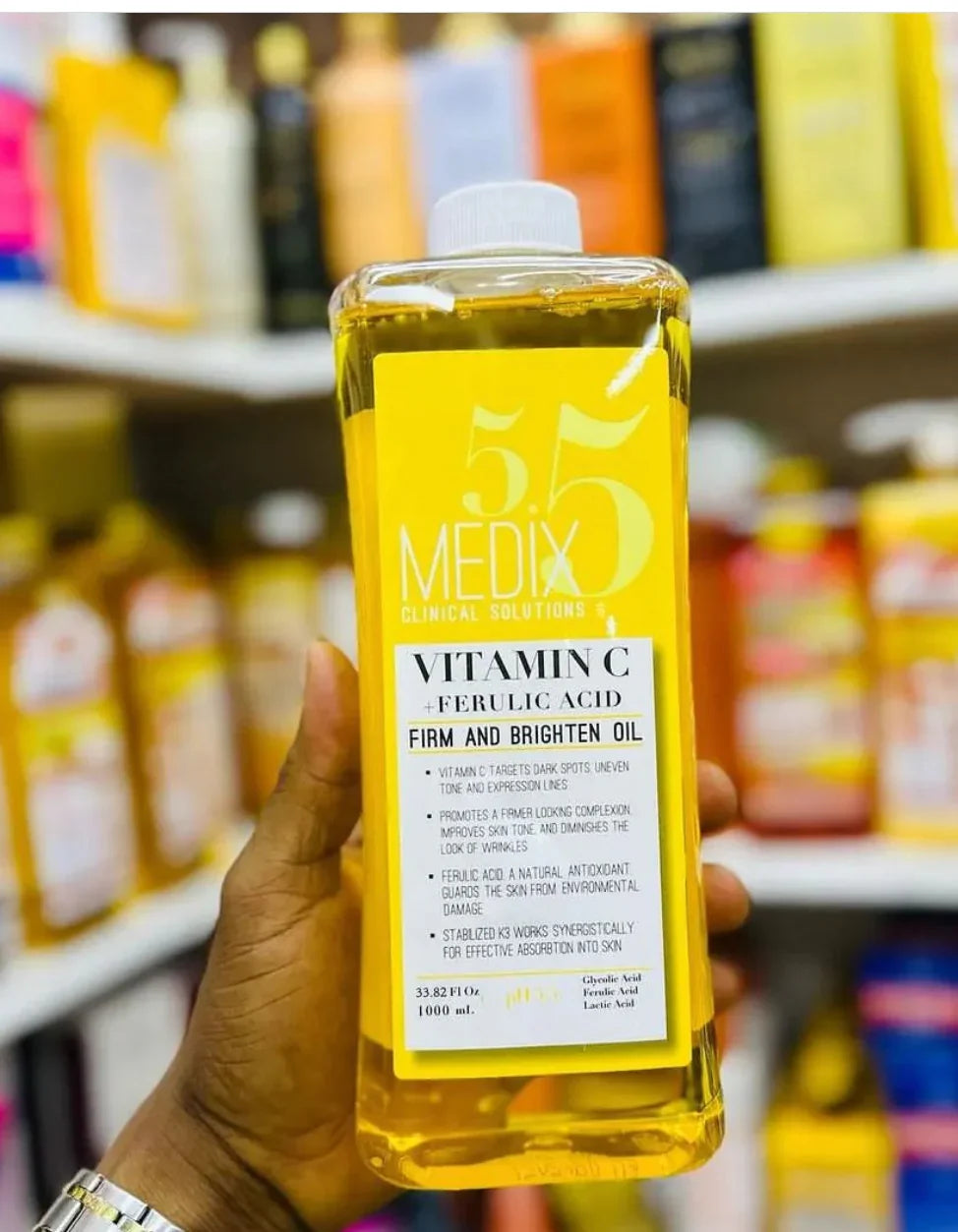 🔥 LIMITED DEAL — Medix 5.5 Vitamin C & Ferulic Acid Brightening Oil | Fades Dark Spots + Firms Skin + Antioxidant Glow | KSh 2,000