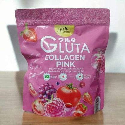 Manee Gluta Collagen Pink skin-brightening and anti-aging supplement