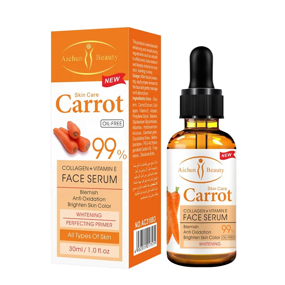 🔥 ORDER 1, WE SEND 2 — Aichun Beauty Carrot Whitening Serum 30ml | Brightening + Anti-Ageing + Anti-Acne | KSh 1,500