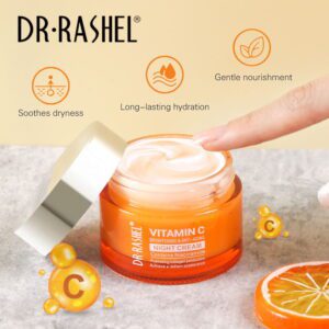 🔥 LIMITED DEAL — DR. RASHEL Vitamin C Night Cream | Niacinamide + Collagen + Vit C | Brighten + Anti-Ageing + Glow | KSh 1,200
