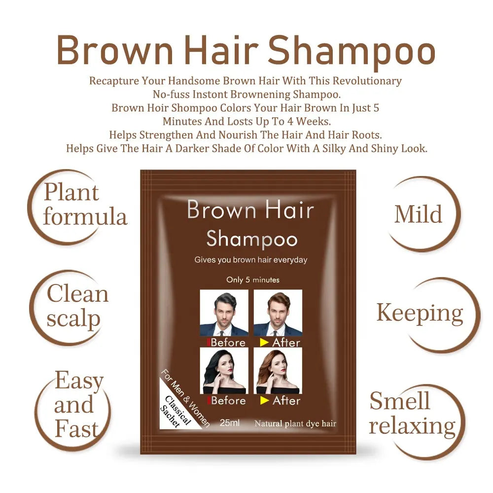 🔥 LIMITED DEAL — Disaar Brown Color Hair Dye Shampoo | Covers Grey Hair in 5 Mins + Colors, Cleanses & Conditions + Ammonia-Free | KSh 2,500