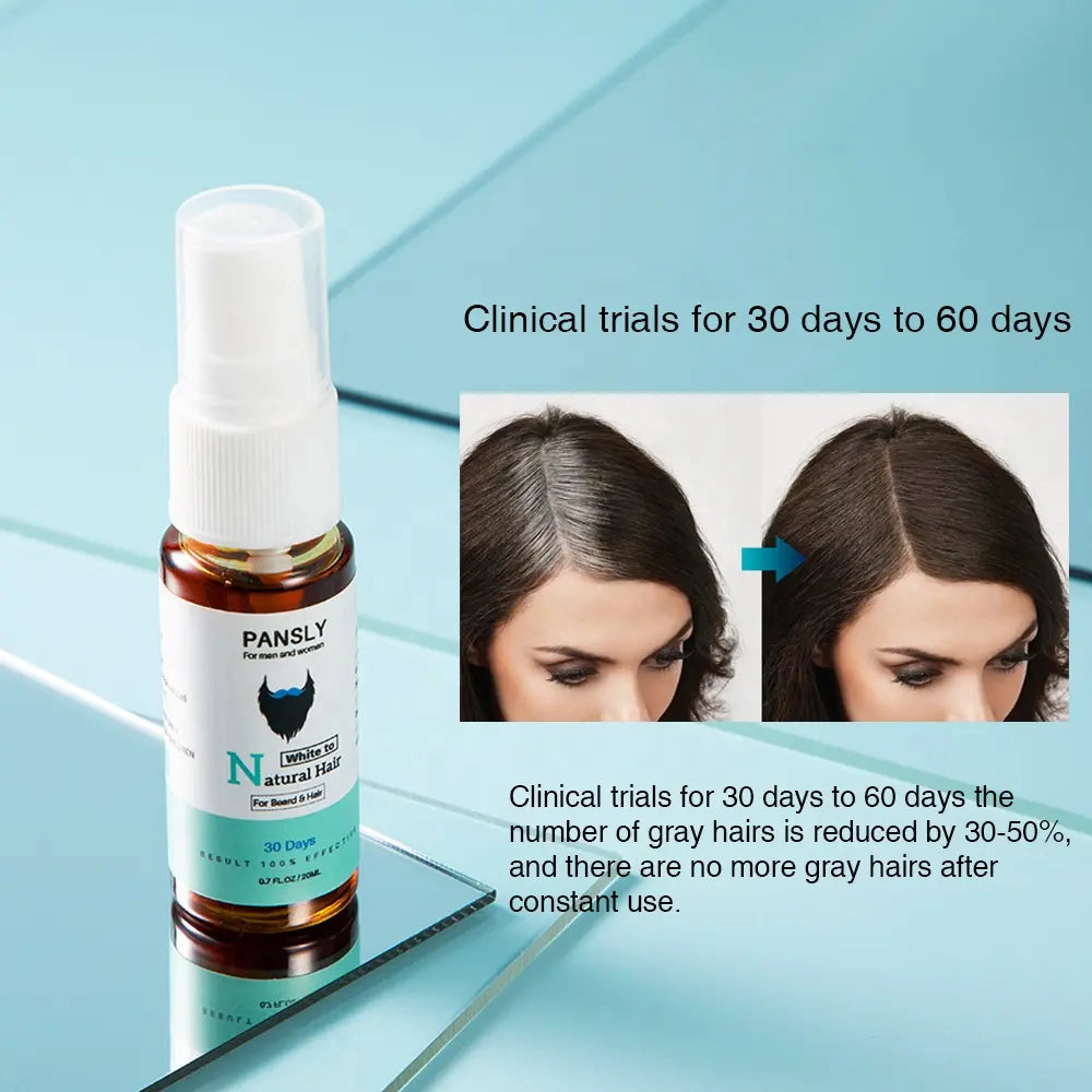 🔥 LIMITED DEAL — Pansly Grey Hair Treatment Spray 20ml | Restores Natural Colour + Stimulates Melanin + No Harsh Dye | KSh 1,800