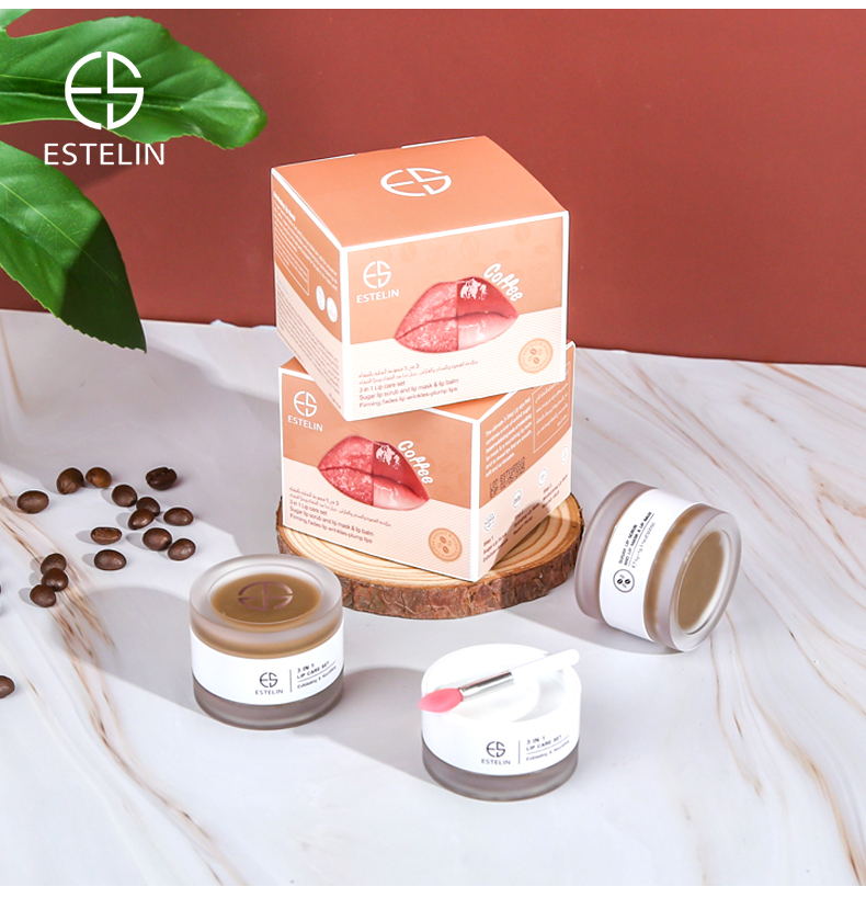🔥 LIMITED DEAL — Estelin 3-in-1 Coffee Lip Care Set | Mask + Scrub + Balm | Plump + Firm + Nourish | KSh 1,350