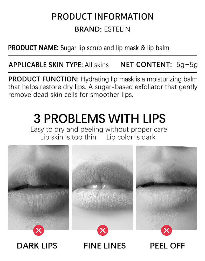 🔥 LIMITED DEAL — Estelin 3-in-1 Coffee Lip Care Set | Mask + Scrub + Balm | Plump + Firm + Nourish | KSh 1,350