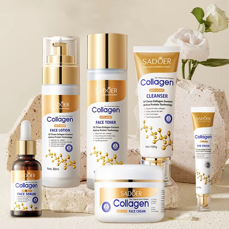🔥 SALE — SADOER Collagen Set | Firm Skin + Erase Fine Lines | Full 5-Piece Routine KSh 4,000
