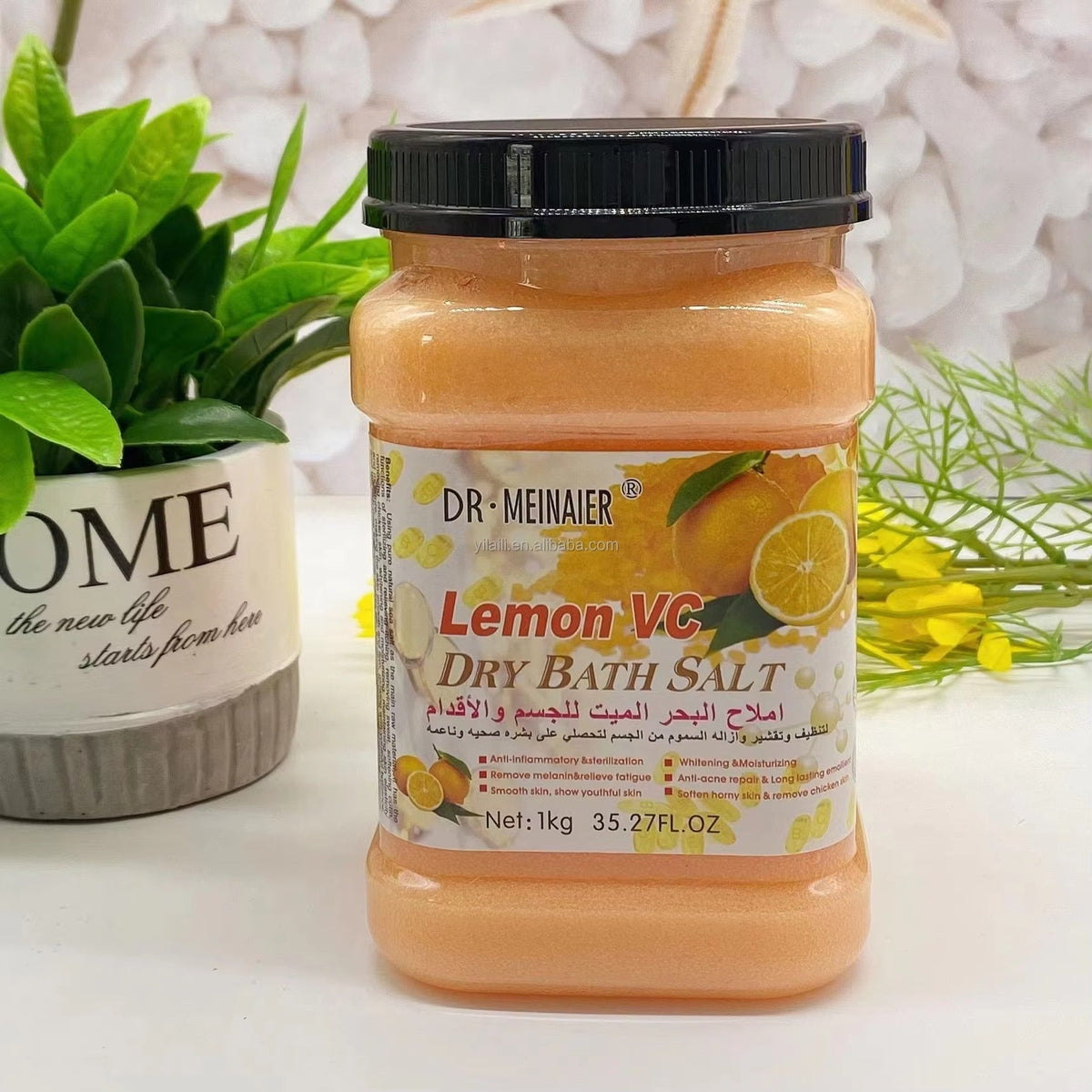 🔥 LIMITED DEAL — Dr. Meinaier Lemon VC Dry Bath Salt | Brighten Skin + Exfoliate + Vitamin C Glow | KSh 2400