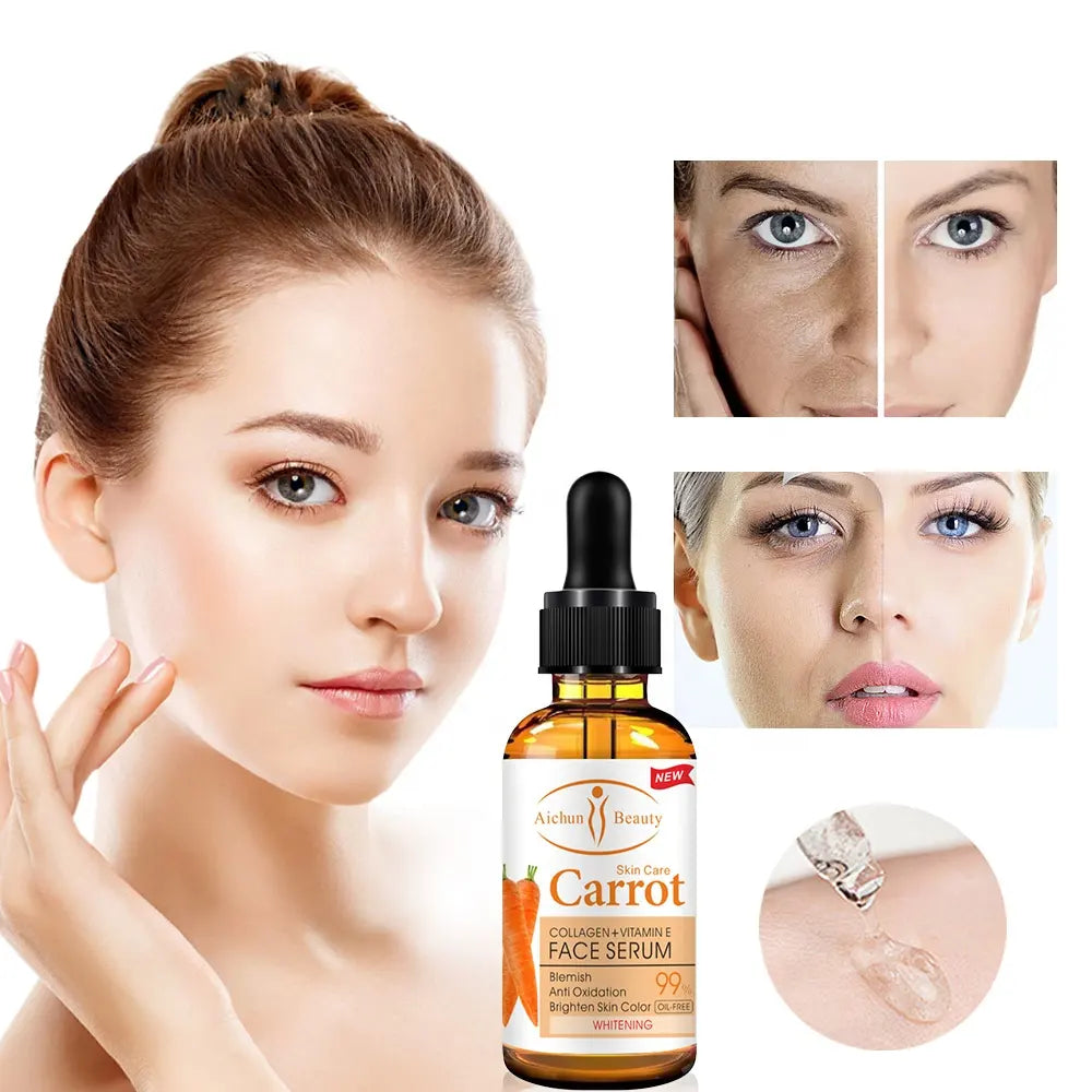 🔥 ORDER 1, WE SEND 2 — Aichun Beauty Carrot Whitening Serum 30ml | Brightening + Anti-Ageing + Anti-Acne | KSh 1,500