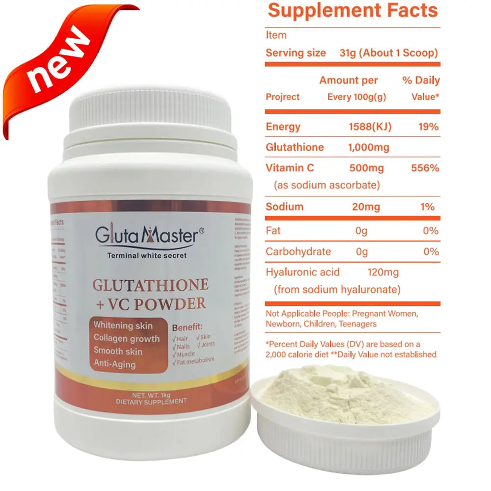 🔥 LIMITED DEAL — Gluta Master Glutathione & Vitamin C Powder | Brightens Skin + Fades Dark Spots + Antioxidant Boost | KSh 6,000