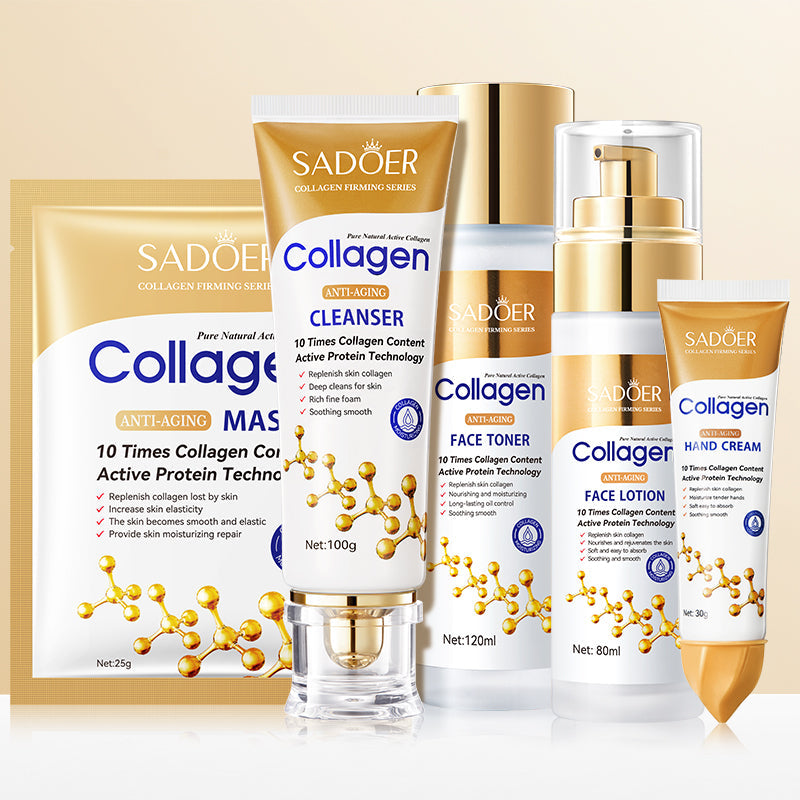 🔥 SALE — SADOER Collagen Set | Firm Skin + Erase Fine Lines | Full 5-Piece Routine KSh 4,000