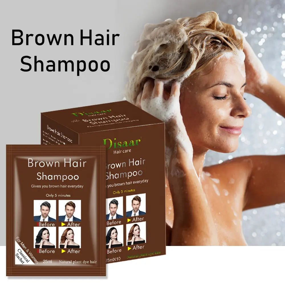 🔥 LIMITED DEAL — Disaar Brown Color Hair Dye Shampoo | Covers Grey Hair in 5 Mins + Colors, Cleanses & Conditions + Ammonia-Free | KSh 2,500