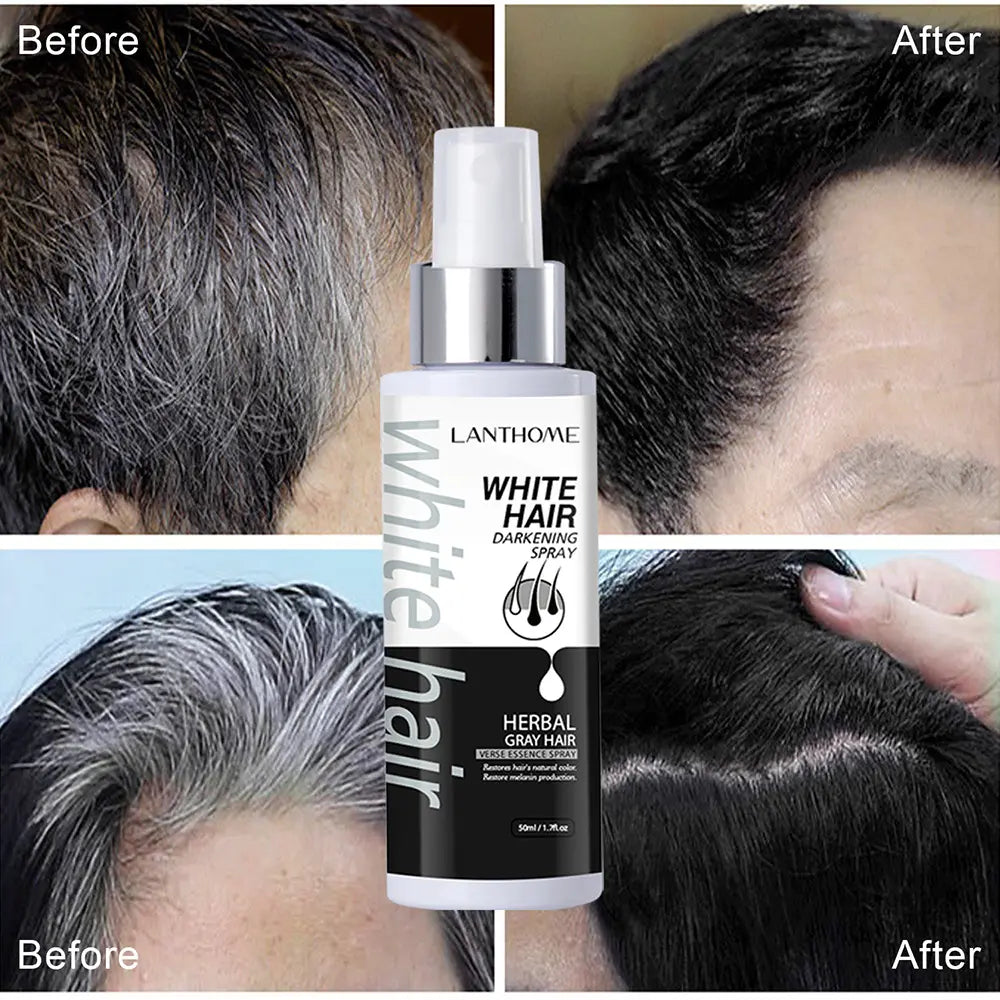 🔥 SALE — LANTHOME White Hair Darkening Spray | Cover Gray Hair Instantly | Men & Women | KSh 2,200