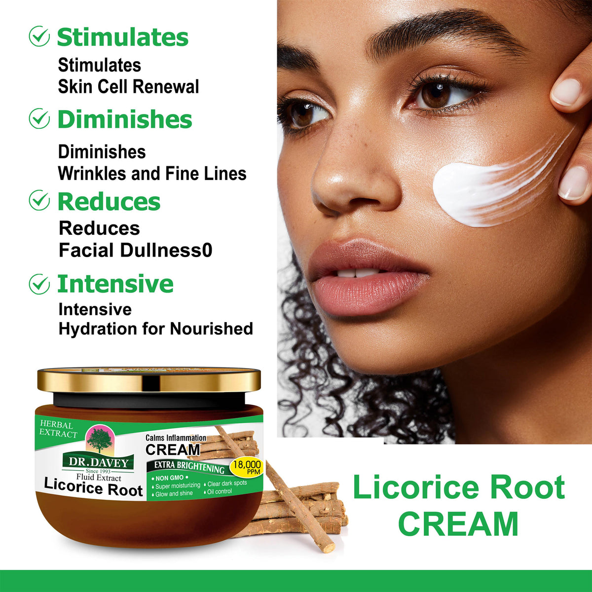 🔥 LIMITED DEAL — Dr. Davey Licorice Root Cream | Fades Dark Spots + Brightens Naturally + Anti-Inflammatory | KSh 1,600