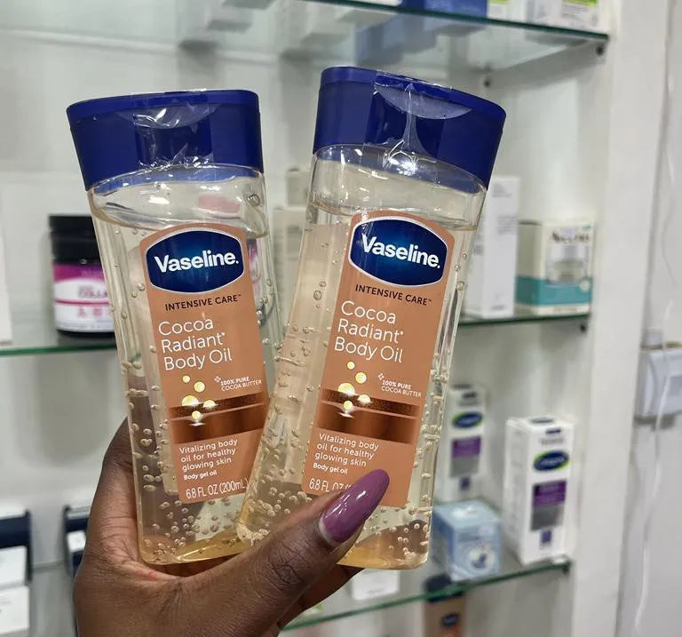 🔥 LIMITED DEAL — Vaseline Cocoa Radiant Body Oil 200ml | Pure Cocoa Butter + Deep Hydration + Radiant Glow | KSh 1800