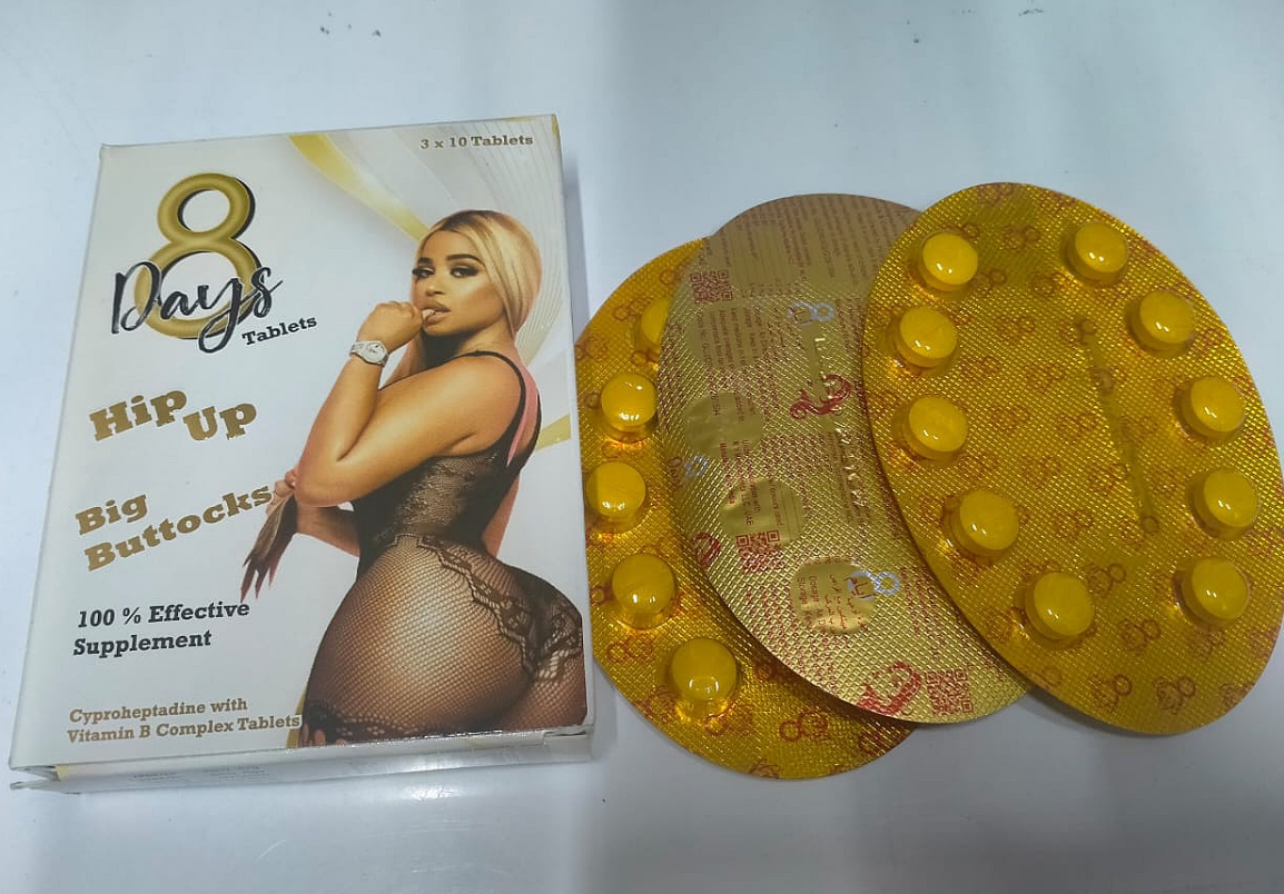 🔥 LIMITED DEAL — 8 Days Hip-Up Tablets | Fuller Hips + Lifted Buttocks + Natural Herbal Formula | KSh 2,700