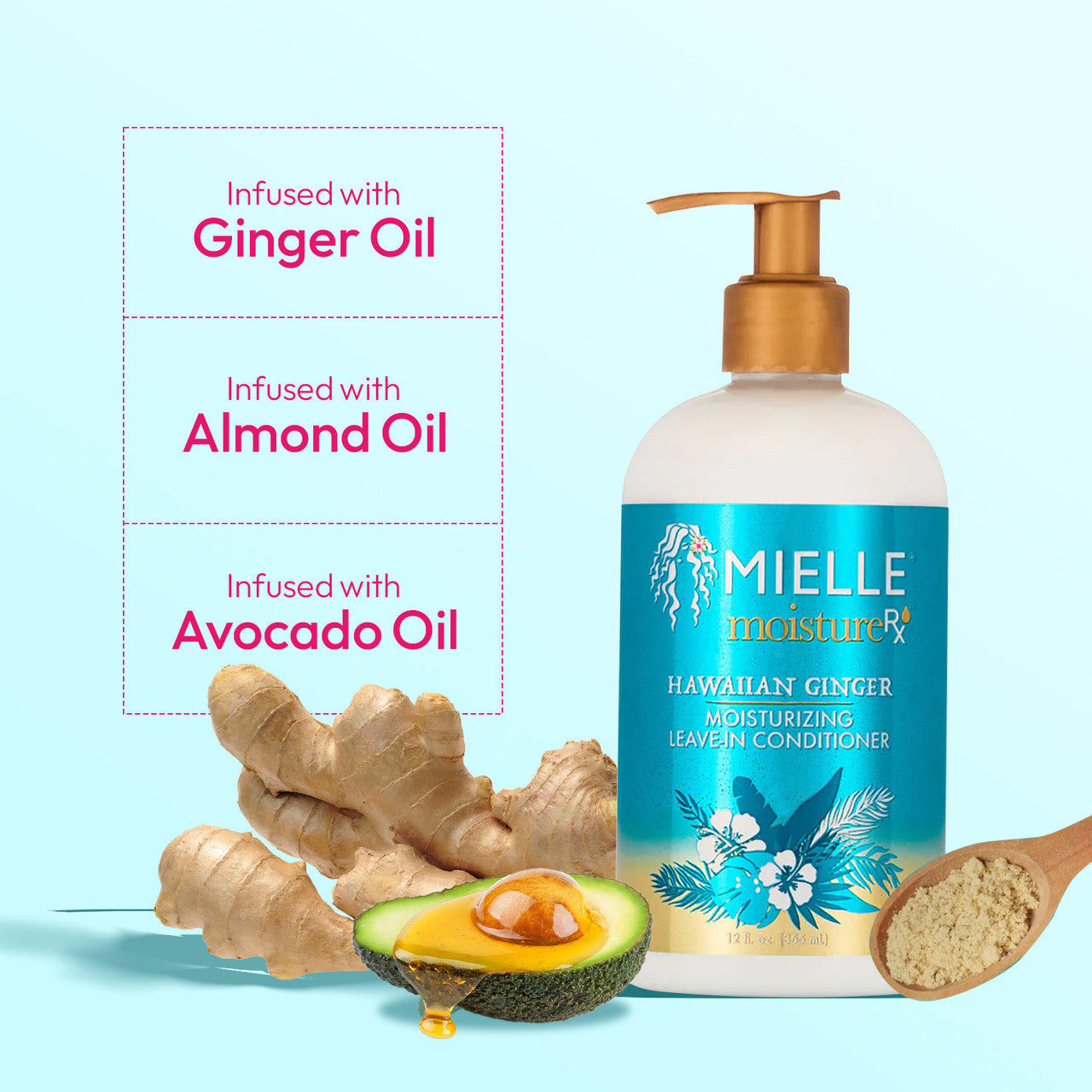 Mielle Moisture RX Hawaiian Ginger Moisturizing Leave-In Conditioner