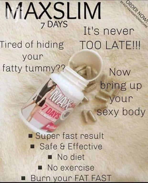🔥 LIMITED DEAL — Max Slim 7 Days Maxi Slimming Capsules | Burns Fat Fast + Boosts Metabolism + Reduces Bloating | KSh 2,500