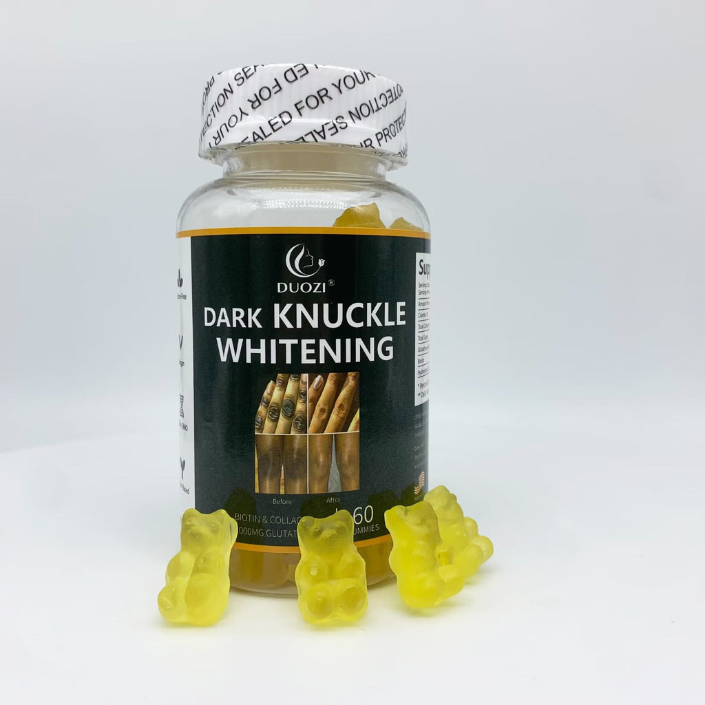 🔥 Duozi Dark Knuckle Whitening Gummies – Fade Dark Knuckles, Elbows & Knees Naturally | Get Even Skin Tone From Within