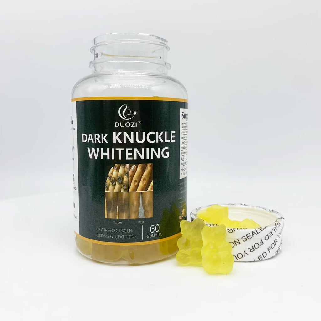 🔥 Duozi Dark Knuckle Whitening Gummies – Fade Dark Knuckles, Elbows & Knees Naturally | Get Even Skin Tone From Within