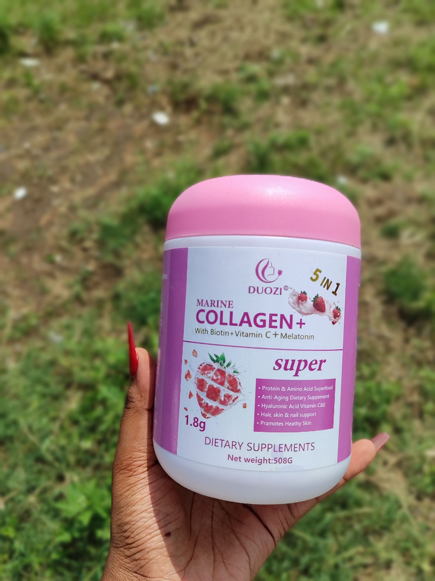 Duozi Marine Collagen + Biotin + Vitamin C + Melatonin Dietary Supplements
