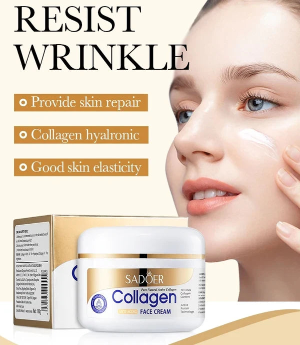 🔥 ORDER 1, WE SEND 2 — SADOER Natural Organic Collagen Cream | Anti-Aging + Whitening + Deep Hydration | KSh 1,800