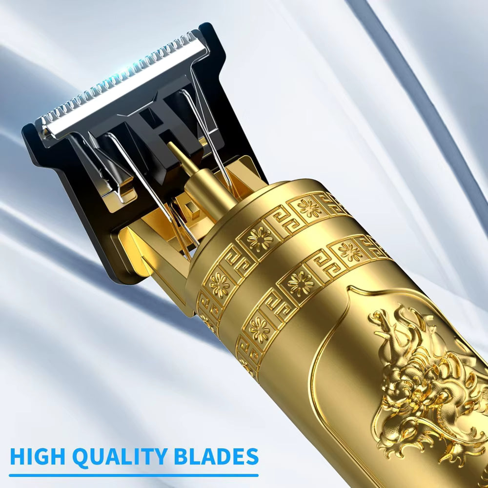 🔥 SALE — T9 Dragon Gold Cordless Hair Clipper | Zero Gap + 180min Battery + 4 Combs | KSh 1,750 (A)