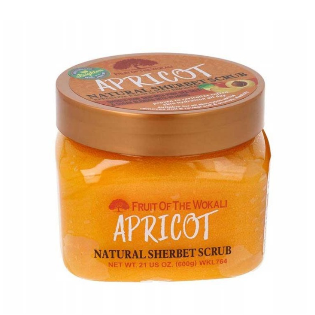 Wokali Apricot Sherbet Body Scrub 600g — Exfoliate, Brighten & Glow Like Never Before!