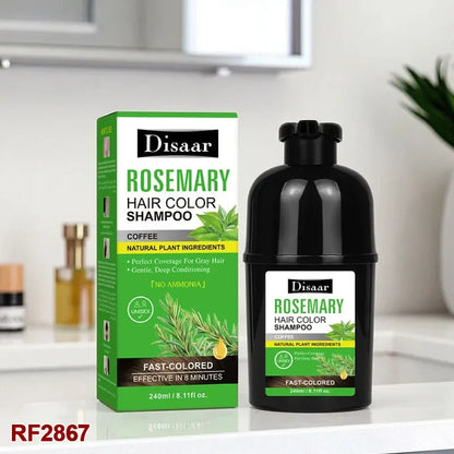 Disaar Rosemary Hair Color Shampoo – Natural-Looking Color with Nourishing Care (240ml)