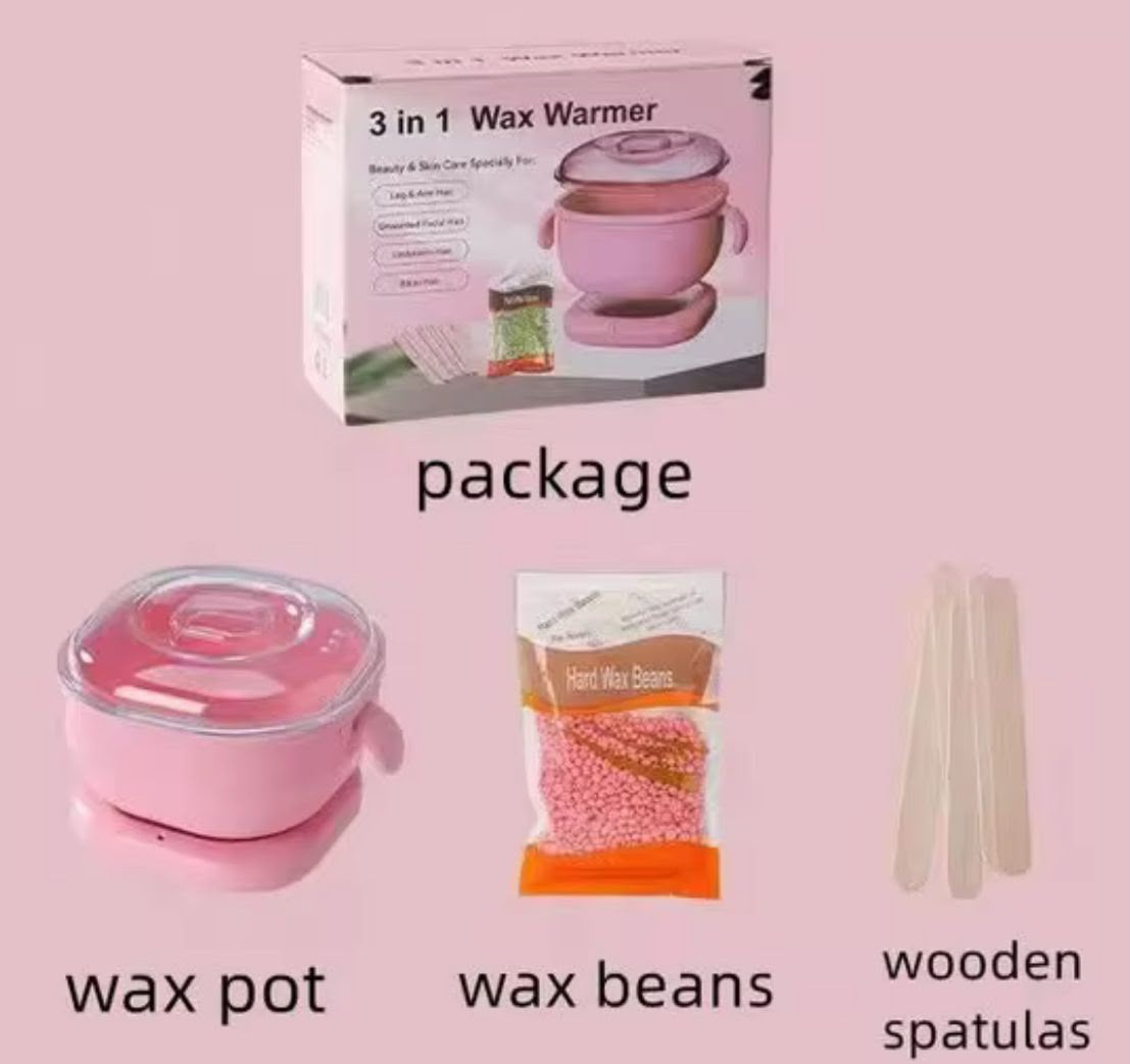 🔥 LIMITED DEAL — 3-in-1 Wax Warmer Kit | Heater + 400ml Silicone Pot + Wax Beans + Spatulas | 100W | KSh 3000