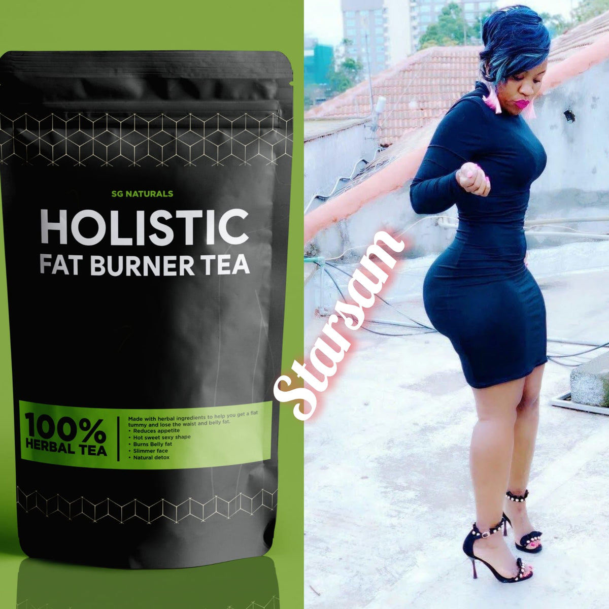🔥 LIMITED DEAL — SG NATURALS Holistic Fat Burner Tea | Burns Belly Fat + Flat Tummy + No Side Effects | KSh 3,500