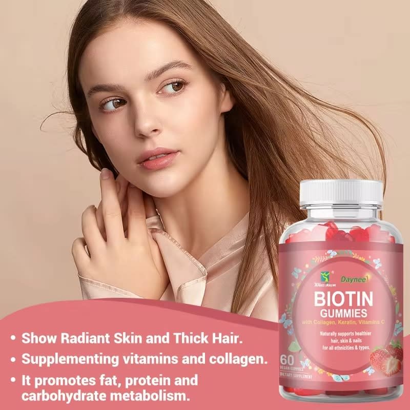 🔥 LIMITED DEAL — DAYNEE Biotin Keratin Collagen Gummies | Thicker Hair + Glowing Skin + Strong Nails | KSh 1800