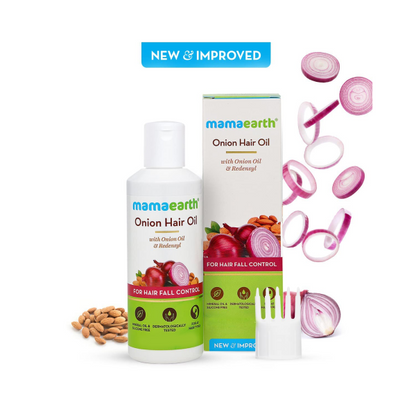 Mamaearth Onion Hair Oil for Hair Regrowth and Hair Fall Control (50ml)