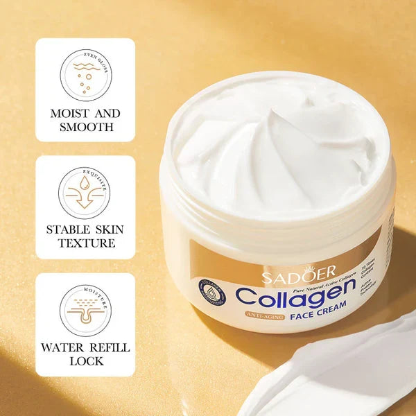 🔥 ORDER 1, WE SEND 2 — SADOER Collagen Serum + Cream Anti-Aging Combo | Firms Skin + Fades Wrinkles + Deep Hydration | KSh 1,800