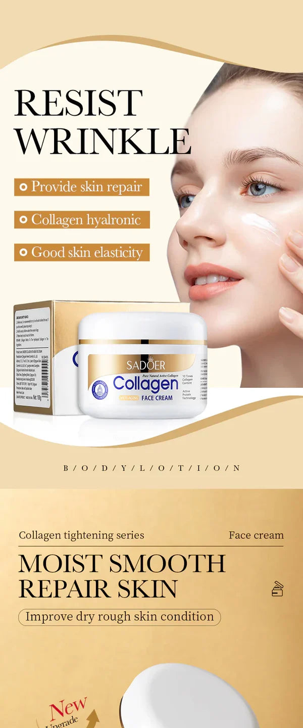 🔥 ORDER 1, WE SEND 2 — SADOER Collagen Serum + Cream Anti-Aging Combo | Firms Skin + Fades Wrinkles + Deep Hydration | KSh 1,800