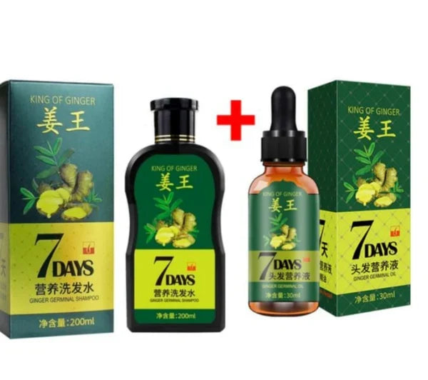 🔥 BUY 1 GET 1 FREE — King of Ginger 7-Day Hair Growth Oil | Stop Breakage + Regrow Hair | KSh 1,800 (E)