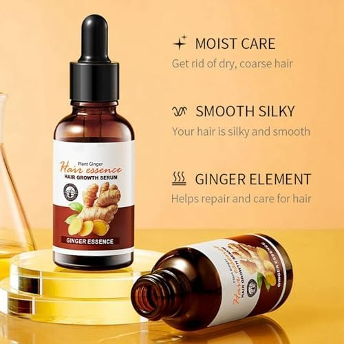 🔥 ORDER 1, WE SEND 2 — Ginger Hair Growth Serum | Stops Hair Loss + Thickens Hair + Deep Moisturising | KSh 3,000