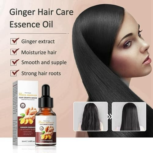 🔥 ORDER 1, WE SEND 2 — Ginger Hair Growth Serum | Stops Hair Loss + Thickens Hair + Deep Moisturising | KSh 3,000