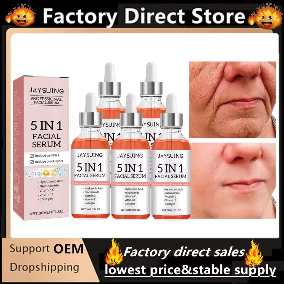 🔥 LIMITED DEAL — JAYSUING 5-in-1 Hyaluronic Acid Face Serum | Deep Hydration + Firming + Brightening + Repair | KSh 2,000