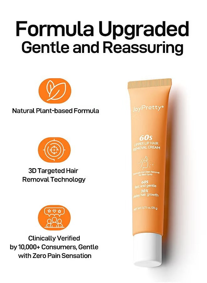 JoyPretty 60 Seconds Upper Lip Hair Removal Cream (20 g)