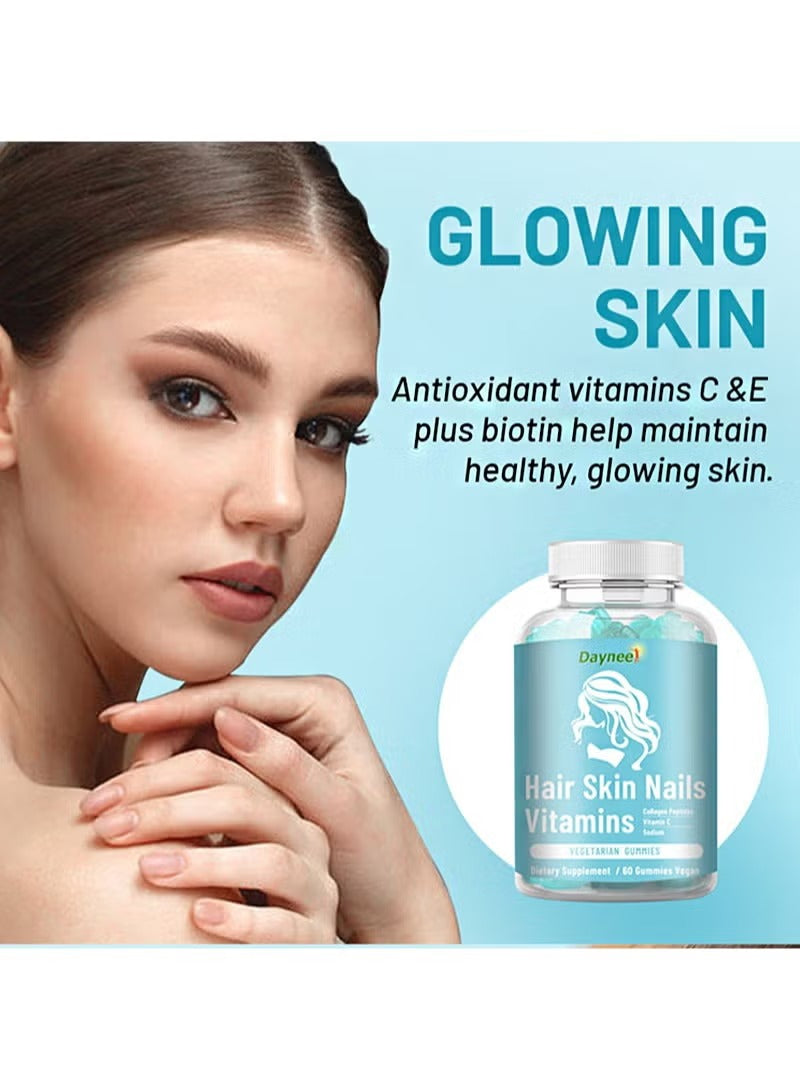 🔥 LIMITED DEAL — Daynee Hair Skin & Nails Vitamins Gummies 60ct | Stronger Hair + Glowing Skin + Healthier Nails | KSh 3000