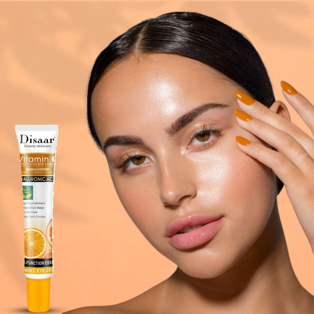 🔥 LIMITED DEAL — Disaar Vitamin C Whitening Eye Cream + Hyaluronic Acid 25ml | Fade Dark Circles + Reduce Puffiness + Smooth Fine Lines | KSh 1200
