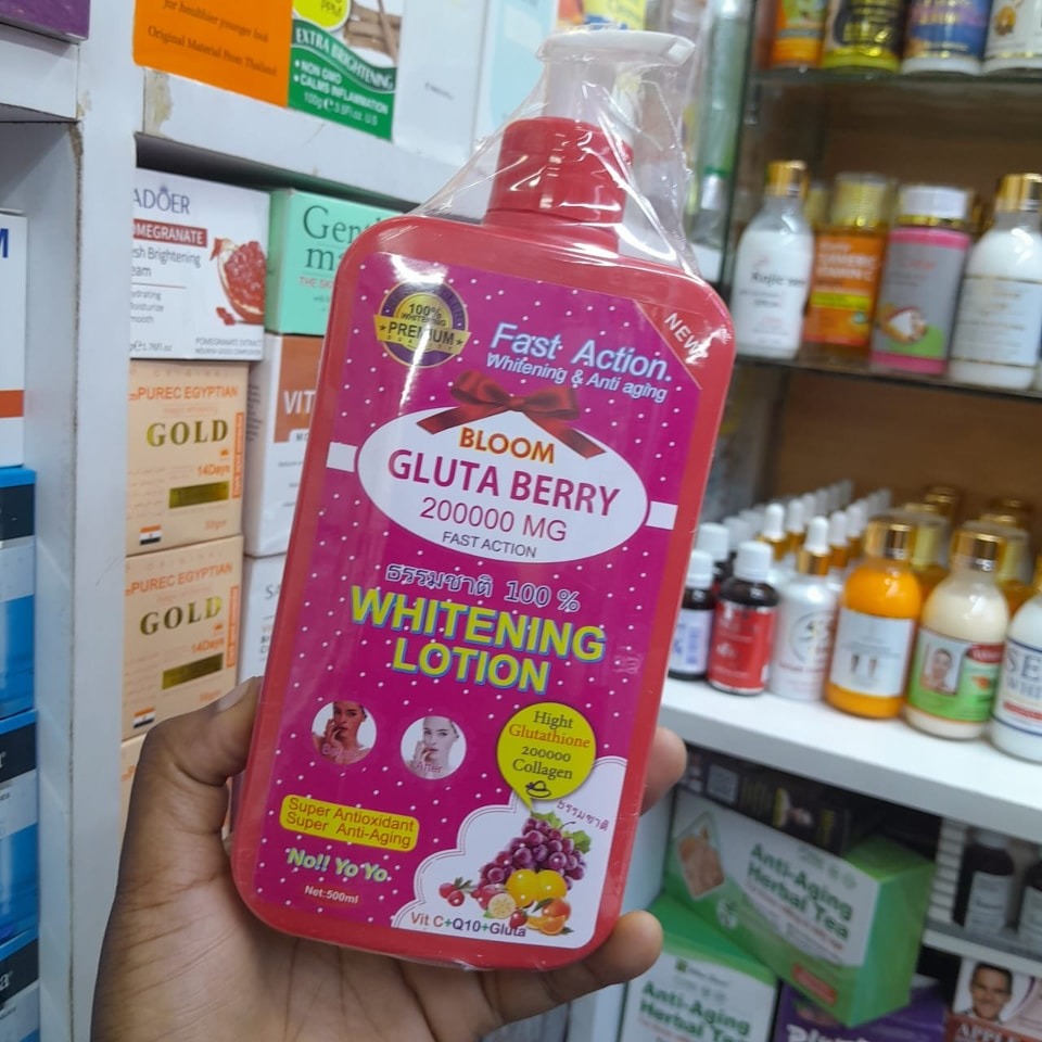 🔥 LIMITED DEAL — Bloom Gluta Berry Whitening Lotion | Brighten Skin + Reduce Dark Spots + Deep Hydration | KSh 2700