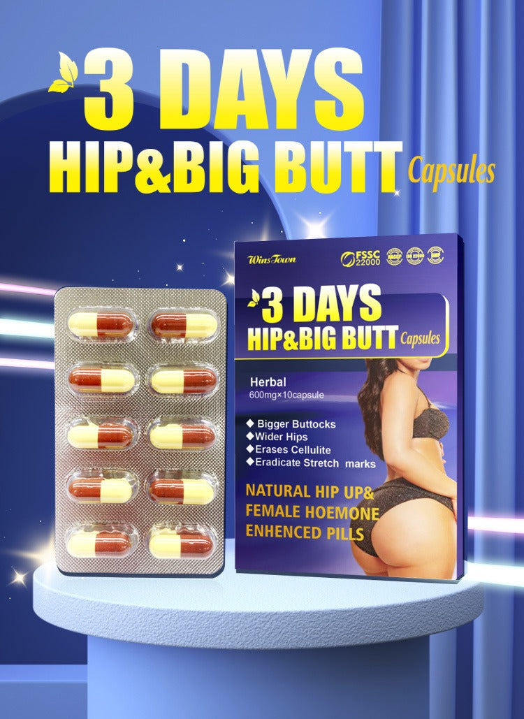 🔥 LIMITED DEAL — 3 Days Hip & Butt Enlargement Capsules | Fuller Curves + Firmer Skin + Natural Body Shaping | KSh 2,500