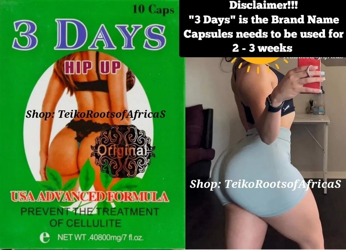 🔥 SALE — 3 Days Hip & Butt Enlargement Capsules | Fuller Curves + Firmer Body | Limited Stock KSh 2,500