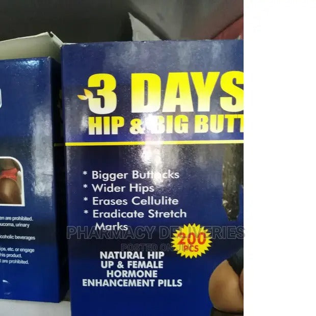 🔥 LIMITED DEAL — 3 Days Hip & Butt Enlargement Capsules | Fuller Curves + Firmer Skin + Natural Body Shaping | KSh 2,500