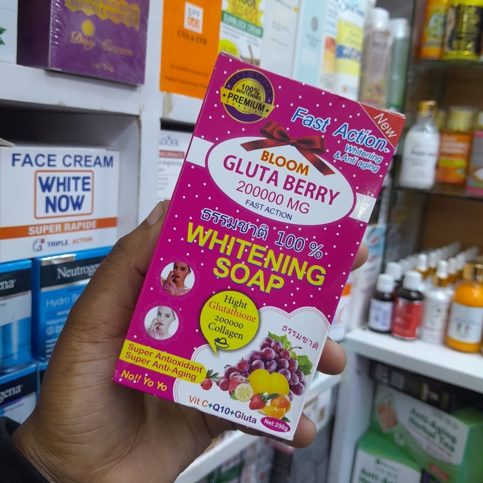 🔥 LIMITED DEAL — Bloom Gluta Berry Whitening Soap | Glutathione + Berry Extracts + Brighter Skin | KSh 1750