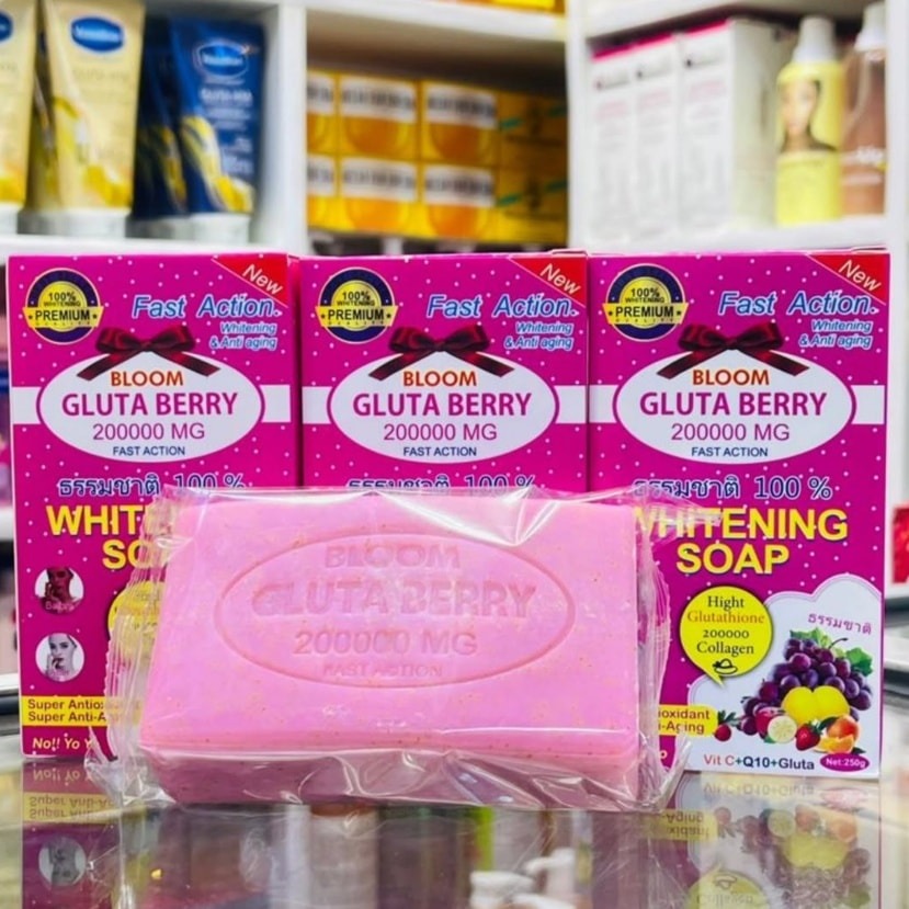 🔥 LIMITED DEAL — Bloom Gluta Berry Whitening Soap | Glutathione + Berry Extracts + Brighter Skin | KSh 1750