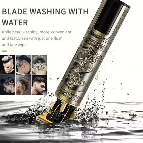 🔥 SALE — T9 Dragon Gold Cordless Hair Clipper | Zero Gap + 180min Battery + 4 Combs | KSh 1,750 (A)