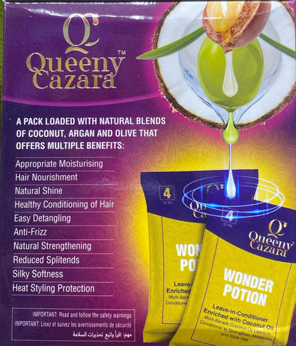 Queeny Cazara Hair Relaxer with Argan, Coconut & Olive Oils