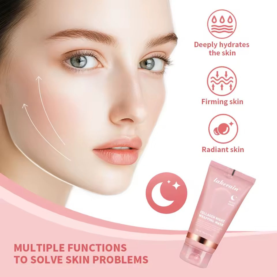 🔥 LIMITED DEAL — Lakerain Collagen Night Wrapping Mask 75ml | Firms + Deep Hydration + Glowing Skin Overnight | KSh 2,200