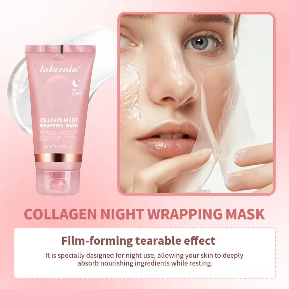 🔥 LIMITED DEAL — Lakerain Collagen Night Wrapping Mask 75ml | Firms + Deep Hydration + Glowing Skin Overnight | KSh 2,200